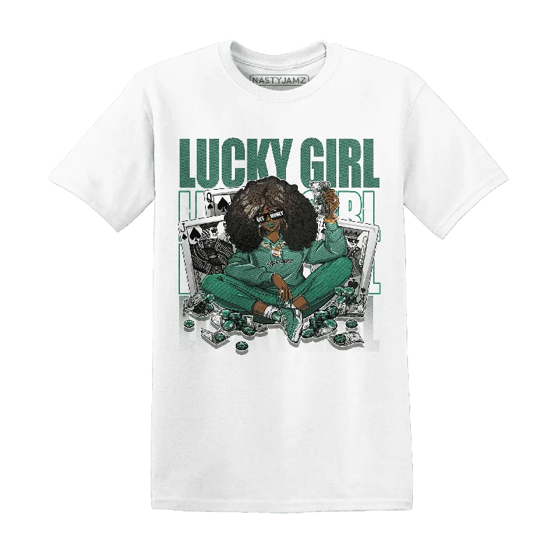 Minimalist Unisex Fashion Essentials Chic Trend Collection NastyJamz Nina CN Abney 3s T-Shirt Match Lucky Girl