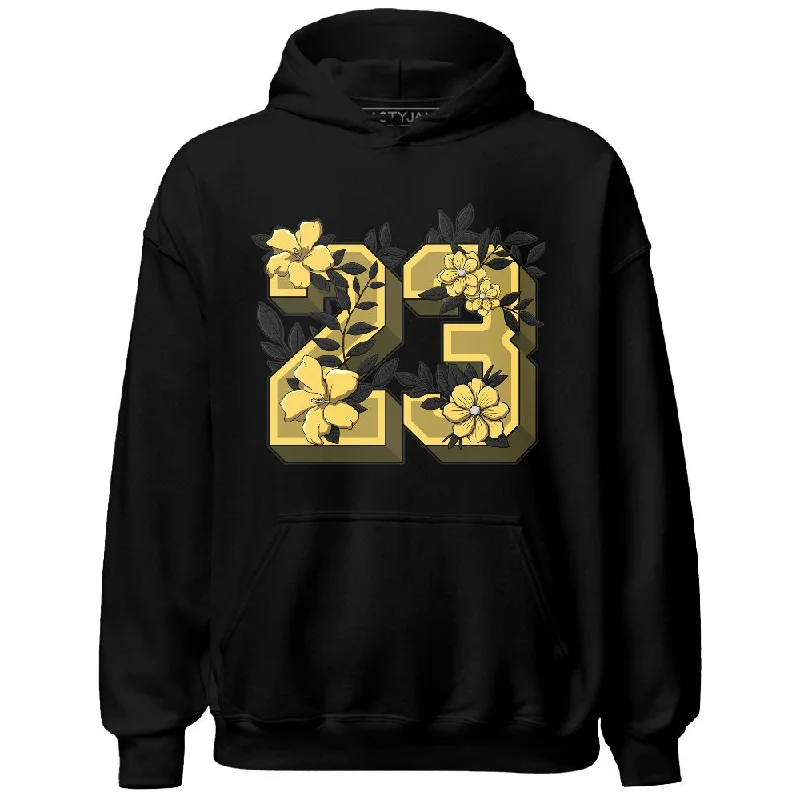 Effortless And Modern Unisex Dressing Limited Styles PT Metallic Gold White 12s NastyJamz Hoodie Match 23 Floral