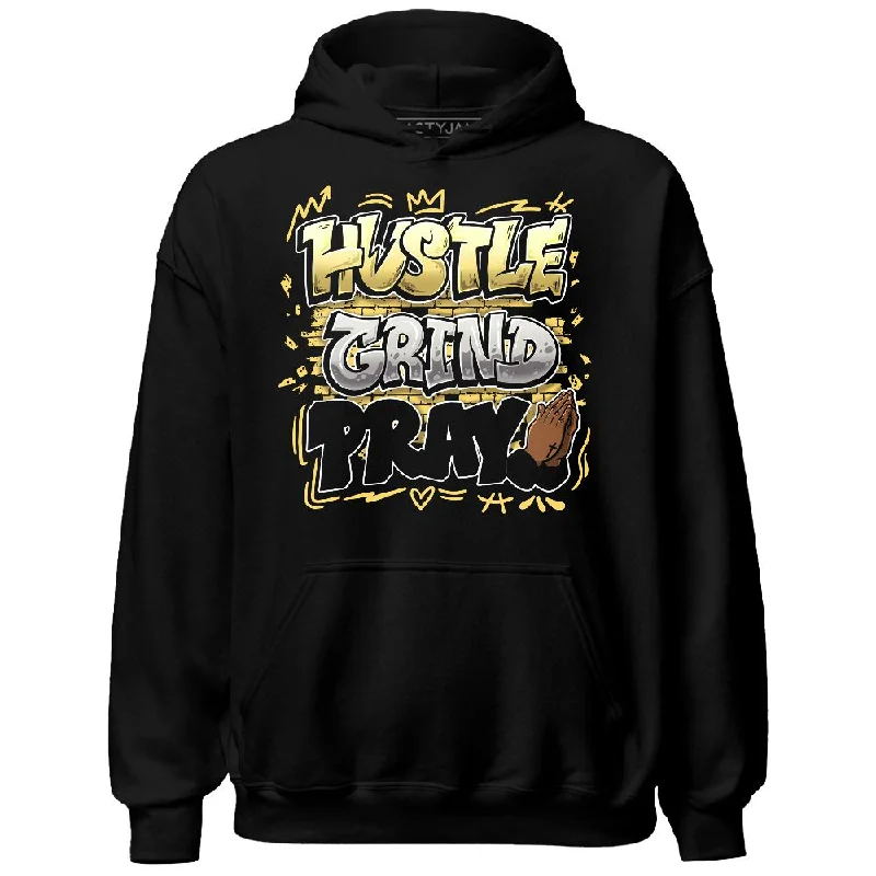 Effortless And Modern Unisex Dressing Classic Elegance Sales PT Metallic Gold White 12s NastyJamz Hoodie Match Hustle Grind Pray