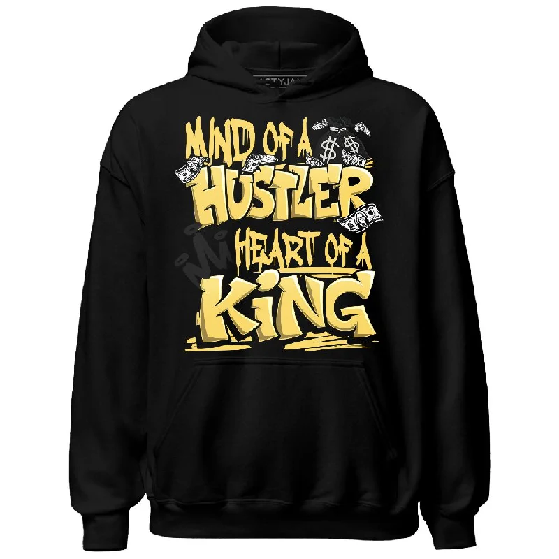 Modern Unisex Wardrobe Staples Trend Forward Threads PT Metallic Gold White 12s NastyJamz Hoodie Match Hustler Heart King