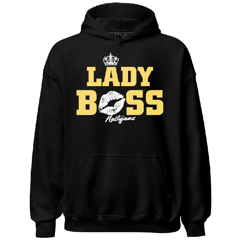 Urban Unisex Fashion Outfits Polished Style Deals PT Metallic Gold White 12s NastyJamz Hoodie Match Lady Boss