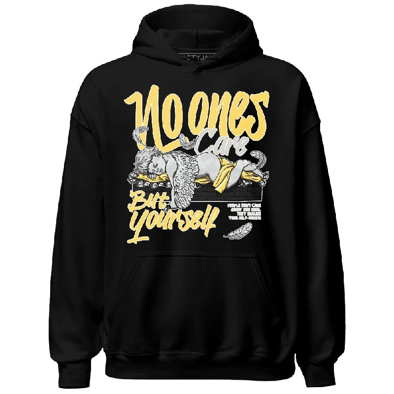 Comfortable And Stylish Unisex Outfits Must Haves PT Metallic Gold White 12s NastyJamz Hoodie Match No Ones Care