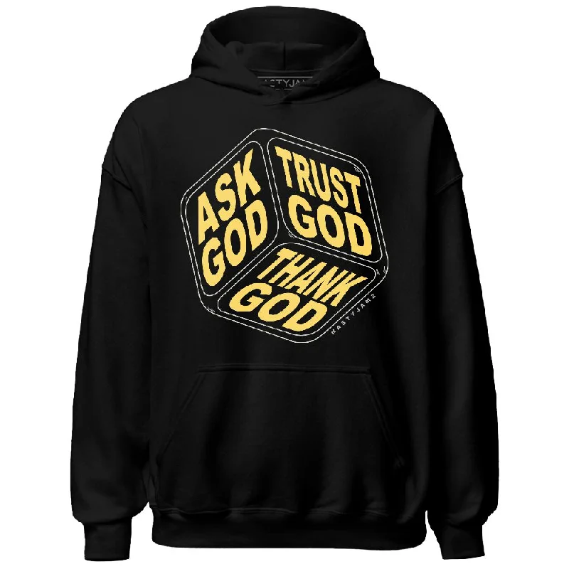 Minimalist Unisex Fashion Essentials Cool Prices PT Metallic Gold White 12s NastyJamz Hoodie Match Trust God