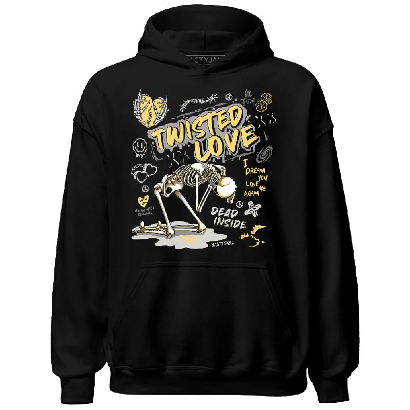 High-Quality Unisex Fashion Basics Fashion Forward PT Metallic Gold White 12s NastyJamz Hoodie Match Twisted Love