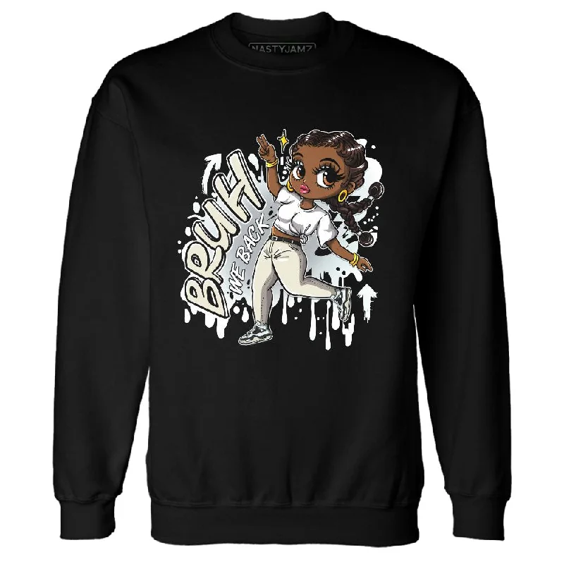 Soft And Breathable Unisex Loungewear Spring Fashion Pure Platinum 4s NastyJamz Sweatshirt Match Bruh We Back Girl