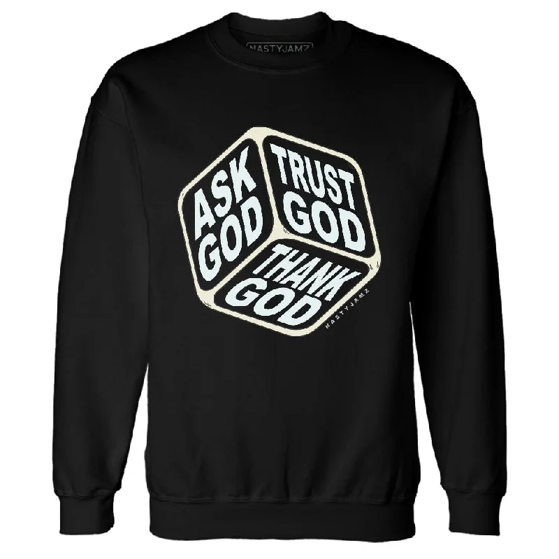 Minimalist Unisex Wardrobe Must-Haves Fashion Sale Pure Platinum 4s NastyJamz Sweatshirt Match Trust God