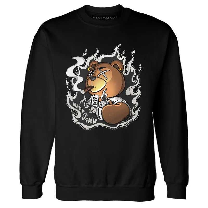 Modern Unisex Wardrobe Staples New Season Fashion Preview Reverse Metallic 5s NastyJamz Sweatshirt Match BER Burn Fear